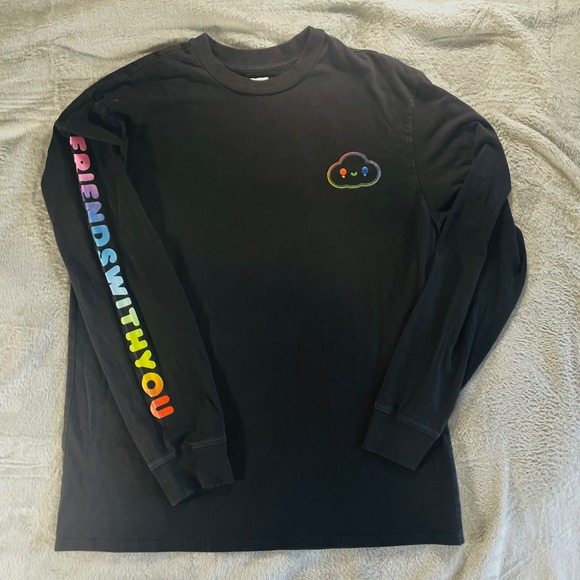 Guess Other - Y2K‎ Guess graphic long sleeve tee Friends With You black L